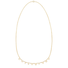 Load image into Gallery viewer, CHILD OF GOD Demi-Fine Letter Necklace in Gold and Silver