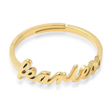 Load image into Gallery viewer, 'Fearless' Adjustable Ring