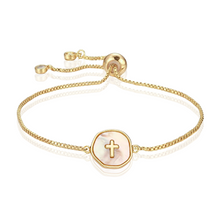 Load image into Gallery viewer, Unconditional Grace Adjustable Bracelet in Gold and Silver