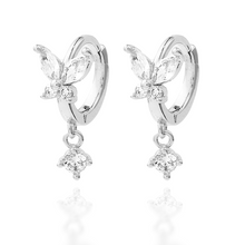 Load image into Gallery viewer, Flutter Butterfly Huggies in Gold and Silver