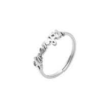 Load image into Gallery viewer, Strength Adjustable Ring Gold and Silver
