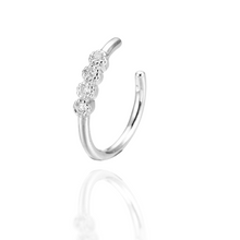 Load image into Gallery viewer, Triple Rhinestone Ear Cuff in Gold & Silver