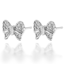 Load image into Gallery viewer, Cute Bow Stud Earrings in Gold & Silver
