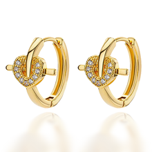 Load image into Gallery viewer, The Love of Jesus Huggies in Gold and Silver