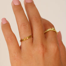 Load image into Gallery viewer, Believe Adjustable Ring Gold and Silver