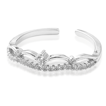 Load image into Gallery viewer, The Princess Tiara Adjustable Ring in Gold and Silver