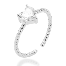 Load image into Gallery viewer, Love at First Sight Adjustable Ring in Gold and Silver