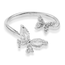Load image into Gallery viewer, Born Again (John 3:3) Adjustable Ring in Gold and Silver