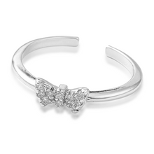 Load image into Gallery viewer, Just a Lil' Bow Adjustable Ring in Gold and Silver