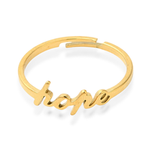 Load image into Gallery viewer, Everlasting Hope Adjustable Ring Gold and Silver
