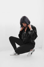 Load image into Gallery viewer, "God is Good" Lightweight Windbreaker Jacket - Black