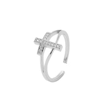 Load image into Gallery viewer, Beloved Adjustable Ring Gold and Silver