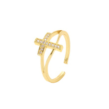 Load image into Gallery viewer, Beloved Adjustable Ring Gold and Silver