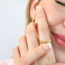 Load image into Gallery viewer, 'Fearless' Adjustable Ring