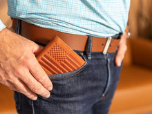 Load image into Gallery viewer, Carry-It-All Bifold Mens Leather Wallet (American Flag optional)