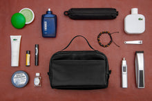 Load image into Gallery viewer, Stash-n-go Full Grain Leather Pouch (Tech, Toiletry Bag, Dopp Kit)
