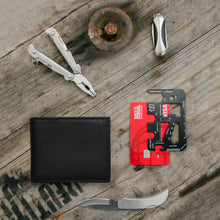 Load image into Gallery viewer, Carry-It-All Bifold Mens Leather Wallet (American Flag optional)