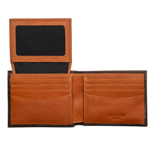Load image into Gallery viewer, Carry-It-All Bifold Mens Leather Wallet (American Flag optional)