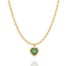 Load image into Gallery viewer, Kind Hearted Necklace in Emerald