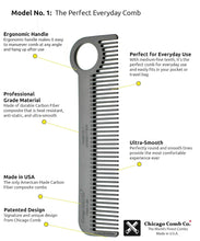 Load image into Gallery viewer, Carbon Fiber Combs (Handmade in Chicago)