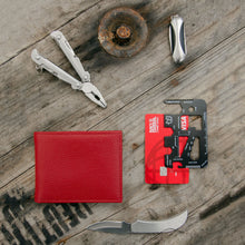 Load image into Gallery viewer, Carry-It-All Bifold Mens Leather Wallet (American Flag optional)
