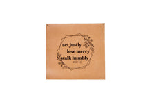 Load image into Gallery viewer, Act Justly Leather Sign
