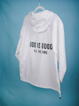 Load image into Gallery viewer, "God is Good" Lightweight Windbreaker Jacket - White