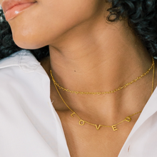 Load image into Gallery viewer, Joyful Hearts Gold-Filled Necklace in Gold and Silver