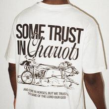 Load image into Gallery viewer, CHARIOTS & HORSES T-SHIRT (WHITE)