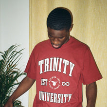 Load image into Gallery viewer, TRINITY UNIVERSITY T-SHIRT (BURGUNDY)