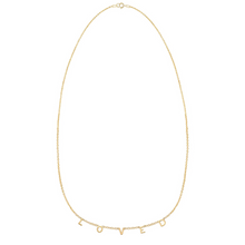 Load image into Gallery viewer, LOVED Demi-Fine Letter Necklace in Gold and Silver