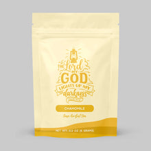 Load image into Gallery viewer, Bible Verse Tea "The Lord Lights Up My Darkness" Chamomile