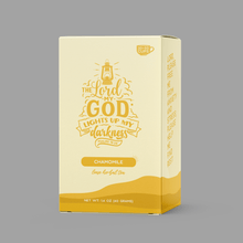 Load image into Gallery viewer, Bible Verse Tea "The Lord Lights Up My Darkness" Chamomile