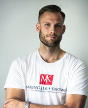 Load image into Gallery viewer, Making Jesus Known T-Shirt (White)