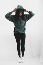 Load image into Gallery viewer, "God is Good" Lightweight Windbreaker Jacket - Forest Green