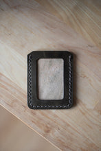 Load image into Gallery viewer, Medium Brown/Olive ID Window Card Caddy