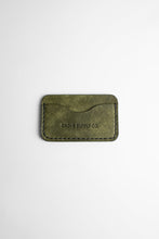 Load image into Gallery viewer, Olive Pueblo/Black Thread 3 Pocket Leather Wallet