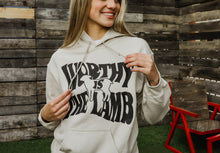 Load image into Gallery viewer, Worthy Is The Lamb Hoodie | Tan