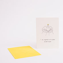Load image into Gallery viewer, I Am Engraved On The Palm Of God's Hands - Girl's Greetings Card