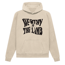 Load image into Gallery viewer, Worthy Is The Lamb Hoodie | Tan