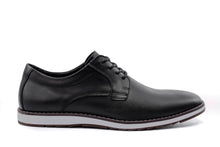 Load image into Gallery viewer, Black Leather Dress Sneakers