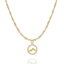 Load image into Gallery viewer, Faith Moves Mountains Necklace in Gold
