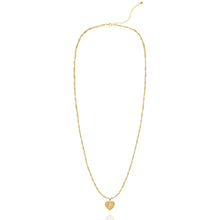 Load image into Gallery viewer, Initial Heart Necklace in Gold