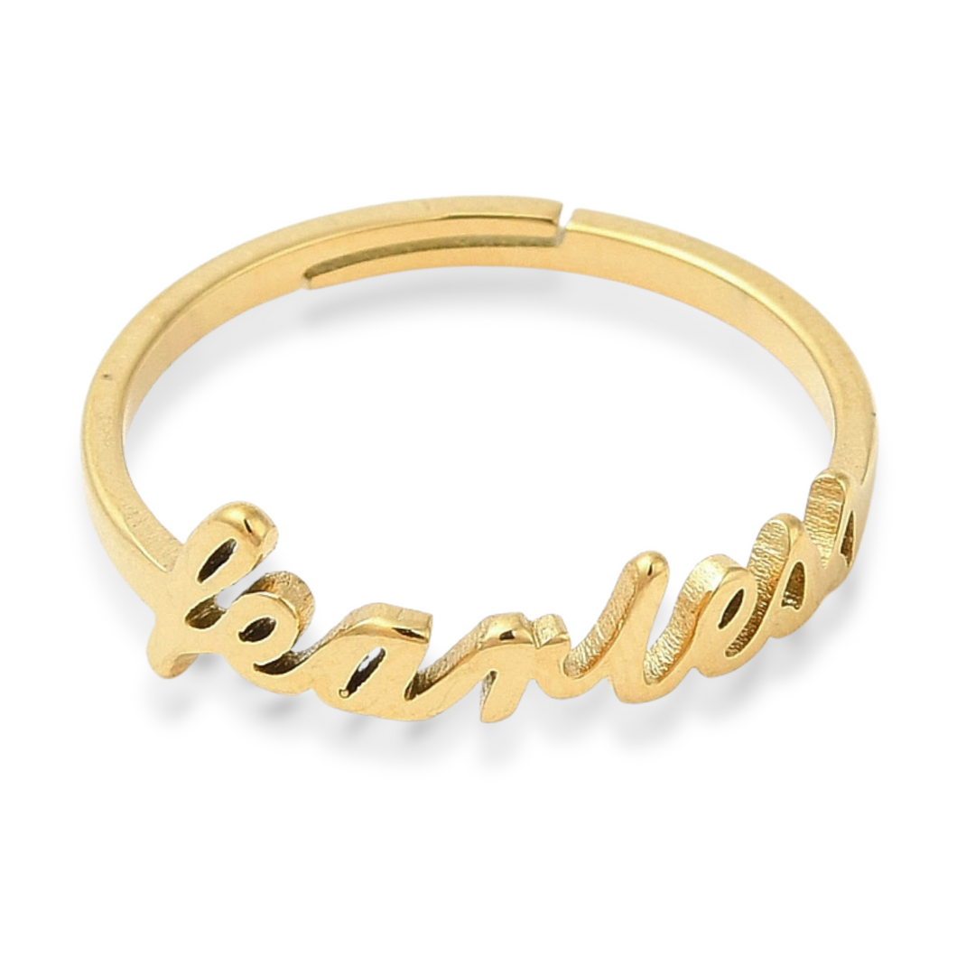 'Fearless' Adjustable Ring