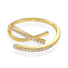 Load image into Gallery viewer, Ichthys Adjustable Gold Ring
