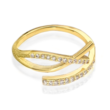 Load image into Gallery viewer, Ichthys Adjustable Gold Ring
