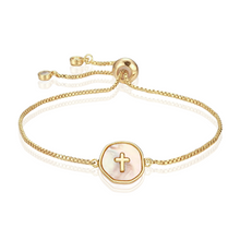 Load image into Gallery viewer, Unconditional Grace Adjustable Bracelet in Gold and Silver
