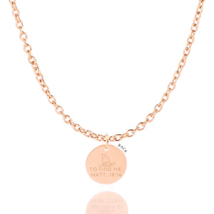 'He Left The 99' Necklace in Gold, Silver & Rose Gold