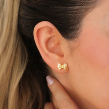 Load image into Gallery viewer, Cute Bow Stud Earrings in Gold &amp; Silver
