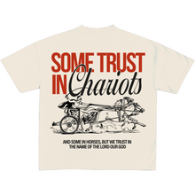 Load image into Gallery viewer, SOME TRUST IN CHARIOTS T-SHIRT AC x TRULAH
